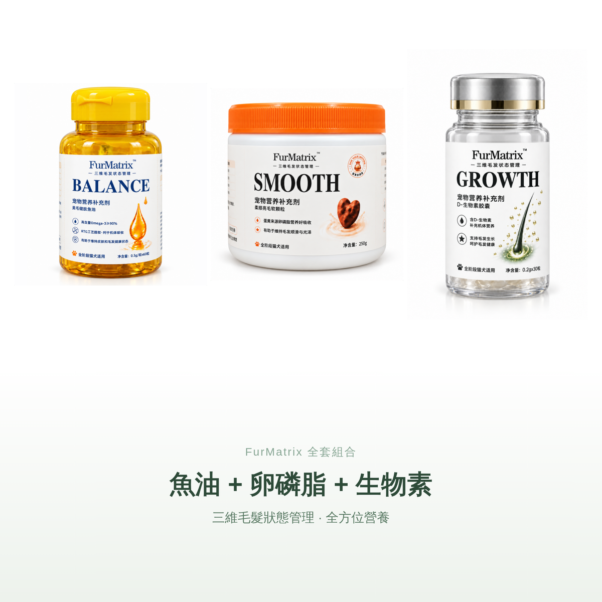 FurMatrix｜犬貓皮膚毛髮營養組合
